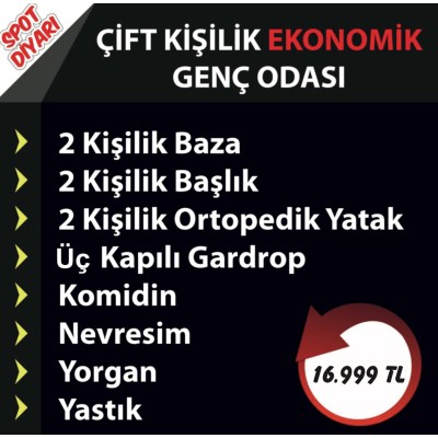 Çift Kişilik Ekonomik Genç Odası
